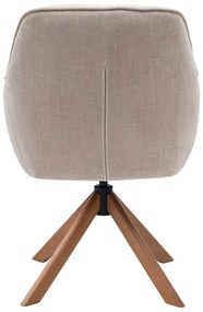 Set di sedie da pranzo color crema in imbottito 2 pz Avola – Unique Furniture