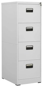 Armadio Classificatore Grigio Chiaro 46x62x133 Cm İn Acciaio /
