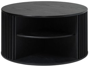 Tavolino rotondo nero ø 85 cm Siena - Unique Furniture
