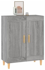 Credenza grigio sonoma 69,5x34x90 cm in legno multistrato