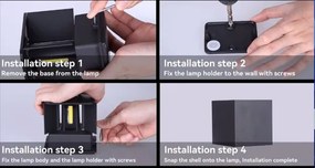 Immax 08510L - Lampada da parete LED per esterni DICE LED/6W/230V 3000K IP65