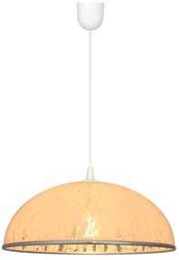 Lampadario su filo CIRCLE 1xE27/15W/230V bianco