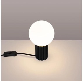 Sollux SL.1716 - Lampada da tavolo HALO 1xG9/8W/230V diametro 12 cm nero