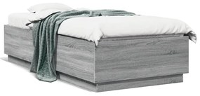 Giroletto Luci Led Grigio Sonoma 100x200cm İn Legno Multistrato /
