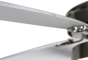 Ventilatore da soffitto in acciaio con telecomando incl. LED - Malaki