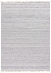 Tappeto per esterni grigio chiaro in plastica riciclata Liso, 140 x 200 cm Liso Eco-Dhurrie - Universal