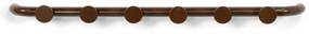 Attaccapanni da parete marrone scuro in metallo 75 cm Retro – Spinder Design