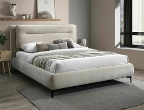 Letto Nikozja Raven in beige 28/nero - 160x200 cm