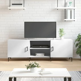 Mobile Porta Tv Bianco 150x30x50 Cm İn Legno Multistrato /