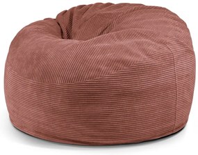 Puof a sacco color mattone con rivestimento in velluto a coste Om 110 – SLOWDOWN