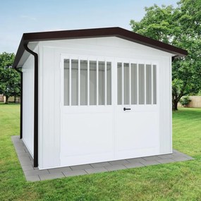 Garage acciaio Chicago SAPIL, con porta battente 14.92 m², Sp 40 mm