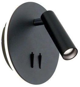 Orion WA 2-1467 - Luce Spot da parete a LED LENNY LED/6W/230V + LED/3W nero