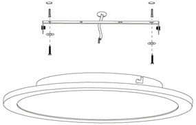 Eglo 98208 - Plafoniera LED dimmerabile SARSINA-A LED/19,5W/230V + Tc