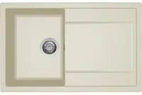 Lavello Elleci Incasso 1 vasca 79x50 Life 300 Granitek Bianco Antico LG230062