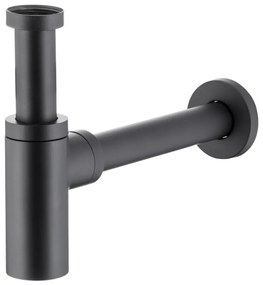 KFA Armatura 600-003-81 - Sifone rotondo per lavello ottone/opaco nero