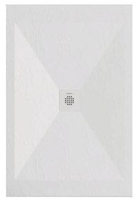 Piatto Doccia 70x80 Effetto Pietra Duplach "Sorty" Bianco