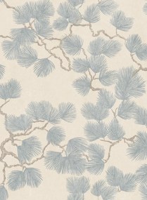 Sandberg Carta da parati panoramica Pine Mural - Misty Blue