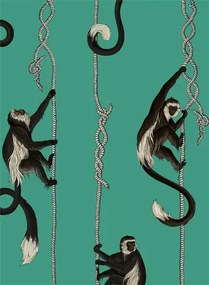House of Hackney Carta da parati Troop - Parakeet Green