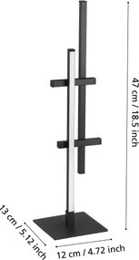 Eglo 902141 - Lampada da tavolo LED TREPILIANO LED/6,5W/230V nera