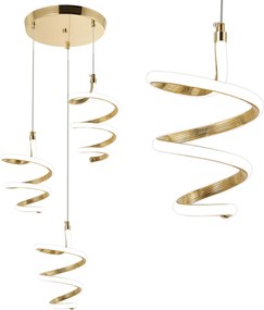 Lampada a sospensione LED G075-3CPR Gold