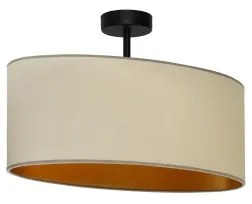 Duolla - Lampadario a plafone OVAL VEGAN 1xE27/15W/230V beige