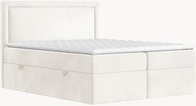Letto boxspring in velluto fatto a mano con contenitore Rebecca, H3