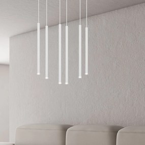 Lampadario a sospensione SELTER 6 WHITE Colore del corpo Bianco