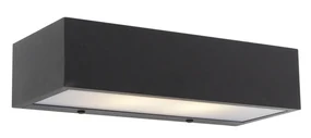 Applique da parete rettangolare di design nera 25 cm - Houx