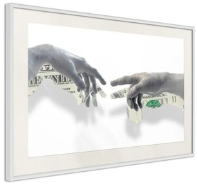 Poster  Touch of Money  Cornice Quadri Cornice d'oro con passe-partout, Larghezza x Altezza Home decor 60x40