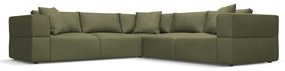 Divano angolare variabile verde chiaro Esther - Milo Casa