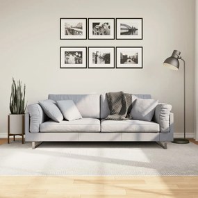 Tappeto Iza A Pelo Corto Aspetto Scandinavo Crema 160x230 Cm /