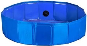 Piscina Smontabile Animali Domestici 80 x 20 x 80 cm Azzurro