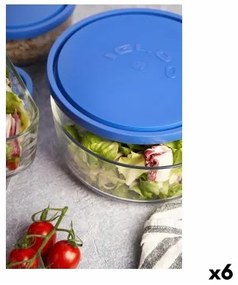 Porta pranzo Borgonovo Igloo Azzurro 2,2 L (6 Unità) (Ø 22cm)