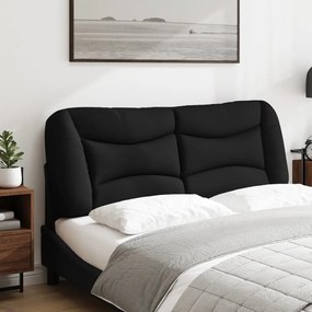 Cuscino testiera nero 140 cm in tessuto