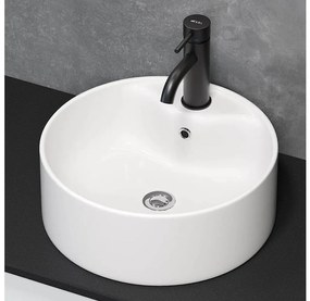 BATH DELUXE 06-038-09-11-00 - Lavabo da appoggio VIKEDAL Ø 38 cm ceramica/bianco