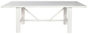 Tavolo da Pranzo Home ESPRIT Bianco Legno di mango 213,4 x 96,5 x 76,2 cm