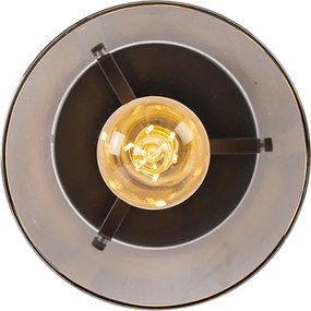 Plafoniera smart nera con vetro fumé con Wifi ST64 - Dome