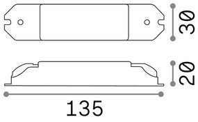 Driver Nova Materie Plastiche Dali-Push 12W 300Ma