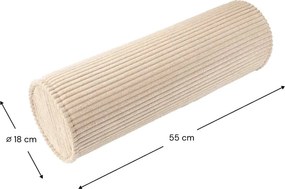 Cuscino per divano da bambini marrone chiaro con rivestimento in velluto a coste Roll – Wigiwama