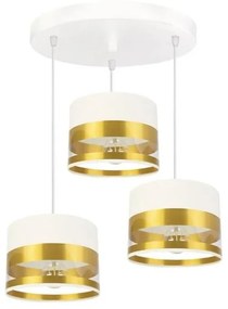 Lampadario su filo MILO 3xE27/60W/230V dorato