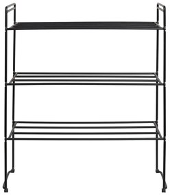 Scarpiera nera in metallo Swansea - House Nordic