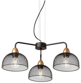 Redo 01-1573 - Lampadario a sospensione con cavo TAMIS 3xE27/42W/230V Ø 59 cm, nero