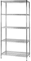 Archimede scaffale metallico scaffale 5 ripiani cm 61 x 91 x h. 200 cucina bagno garage cabina armadio