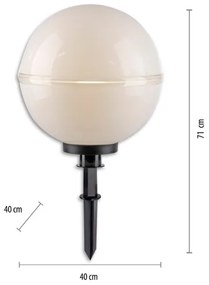 Leuchten Direkt 19324-16-2-SET 2x Lampada da esterno 1xE27/40W/230V diametro 40 cm IP44