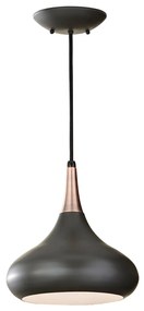 Sospensione Contemporanea Beso Acciaio Bronzo Scuro 1 Luce E27 D25,4Cm