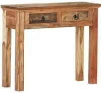 Tavolo Consolle 90,5x30x75cm in Legno di Acacia e di Recupero 320381