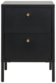 Comodino in metallo nero Dalby - House Nordic
