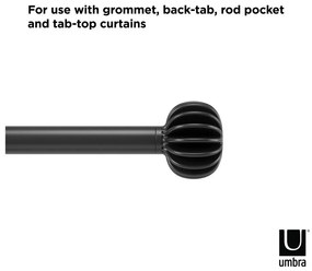 Mantovana estensibile in acciaio 107 - 305 cm Finn - Umbra