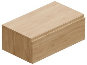 Mobile da bagno sotto lavabo Step rovere L 80.3 x H 30 x P 46 cm 1 cassetto, lavabo non incluso