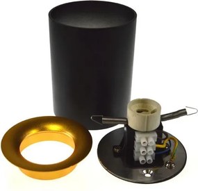 Faretto CYRO 1xGU10/30W/230V nero/dorato